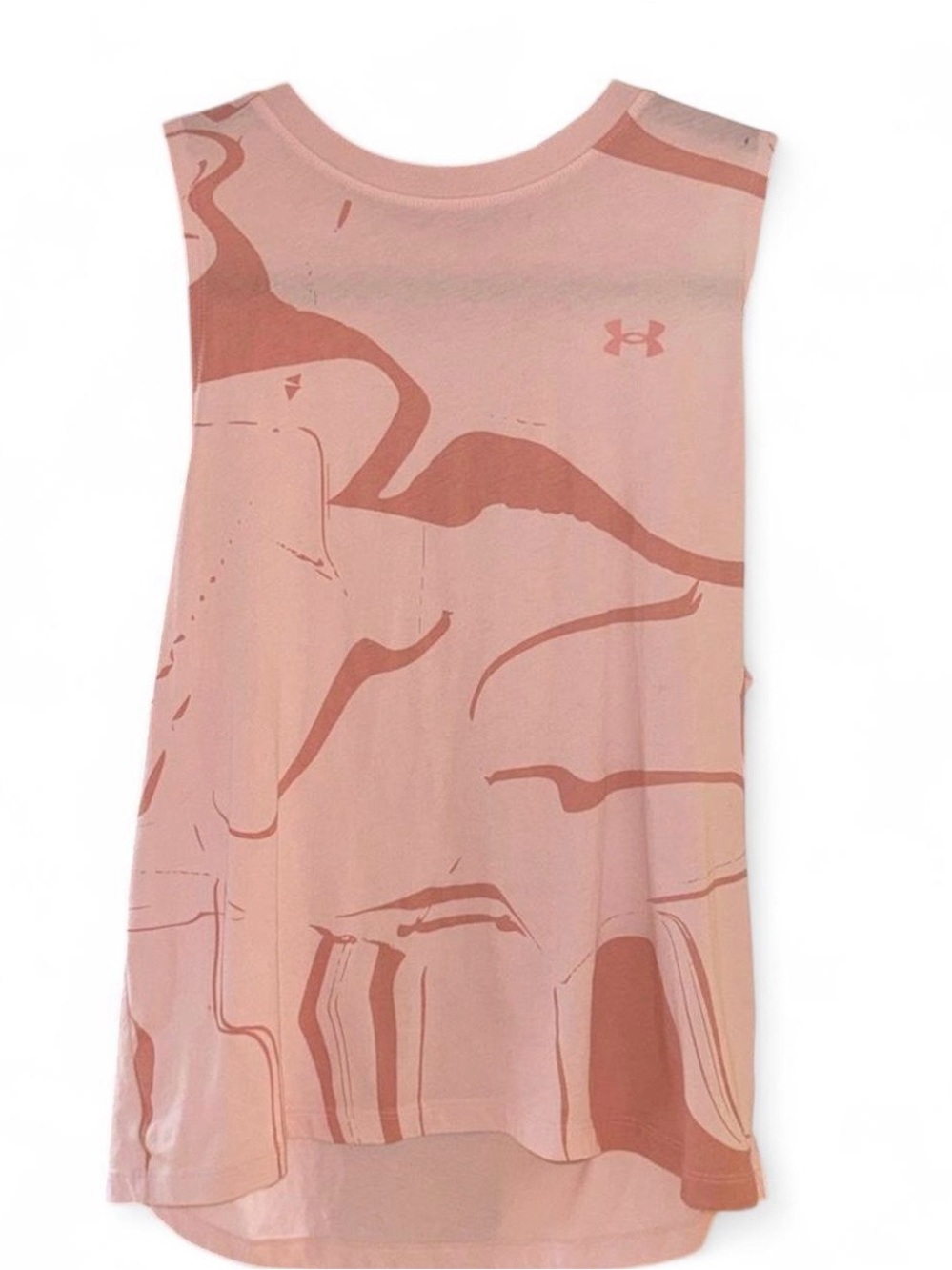 Under Armour Women’s Blush-Pink Abstract Muscle Tee